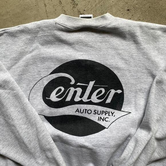 90s “Heavy Duty Lubes” crewneck, size XL on a made in USA Tultex tag. READ DISC - Picture 4 of 4